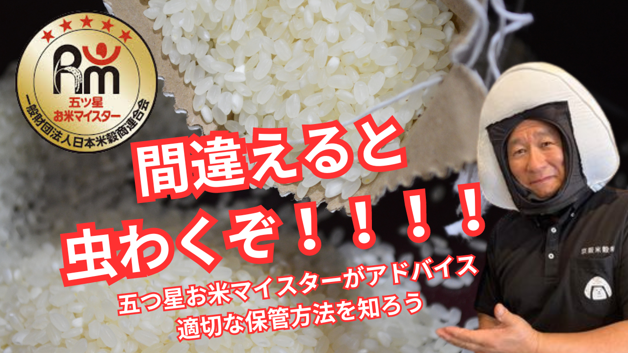 間違えると虫わくぞ！！！　米びつを使った正しいお米の保管方法　～大阪　寝屋川　お米屋さん～