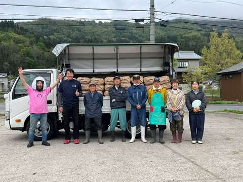 おにぎりマン産地訪問中「長野県飯山市」