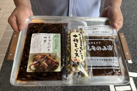 会津喜多方から再入荷！きゃらぶきの佃煮・しそのみ漬け・豆菓子