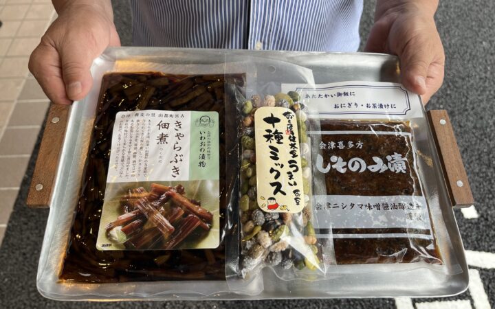 会津喜多方から再入荷！きゃらぶきの佃煮・しそのみ漬け・豆菓子